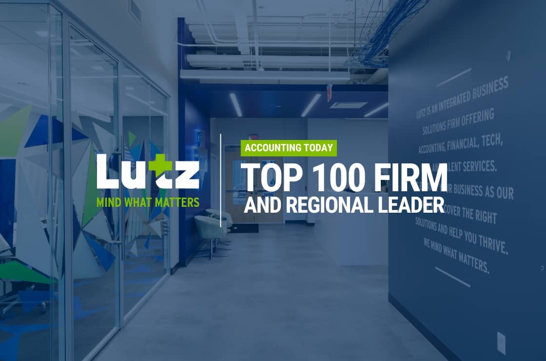 Accounting Today Names Lutz a 2025 Top 100 Firm and Regional Leader